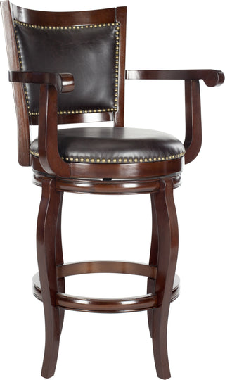 Safavieh Gitano Swivel Bar Stool Sierra Brown and Furniture 