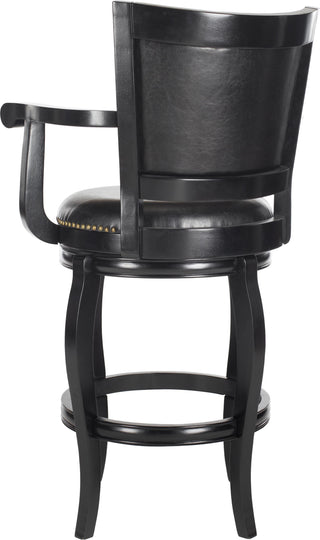 Safavieh Gitano Swivel Bar Stool Black Furniture 