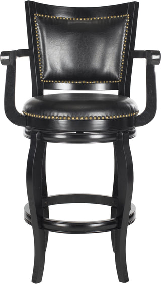 Safavieh Gitano Swivel Bar Stool Black Furniture main image