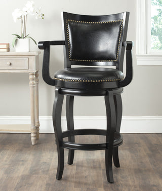 Safavieh Gitano Swivel Bar Stool Black Furniture  Feature