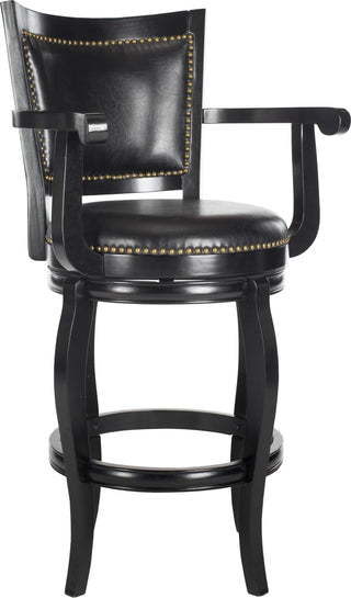 Safavieh Gitano Swivel Bar Stool Black Furniture 