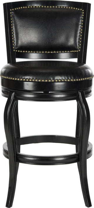 Safavieh Pasquale Swivel Bar Stool Black Furniture main image