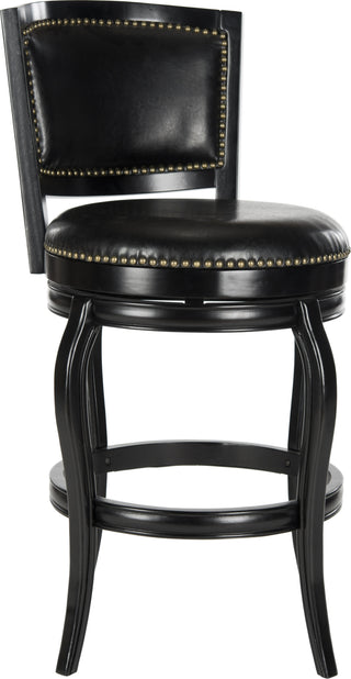 Safavieh Pasquale Swivel Bar Stool Black Furniture 