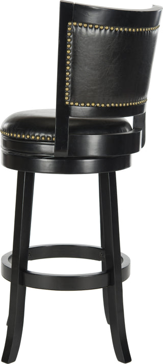 Safavieh Lazzaro Swivel Bar Stool Black Furniture 