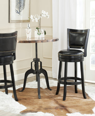 Safavieh Lazzaro Swivel Bar Stool Black Furniture  Feature