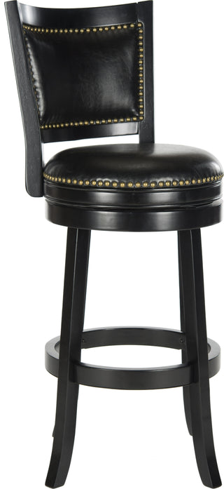 Safavieh Lazzaro Swivel Bar Stool Black Furniture 