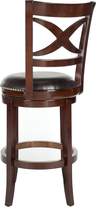 Safavieh Santino Swivel Bar Stool Sierra Brown and Furniture 