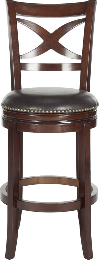 Safavieh Santino Swivel Bar Stool Sierra Brown and Furniture main image