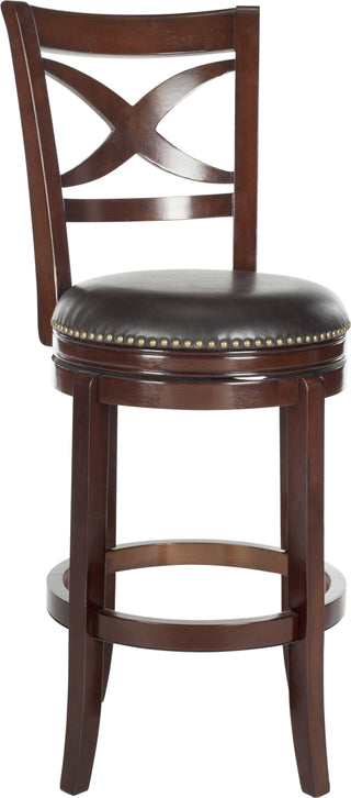 Safavieh Santino Swivel Bar Stool Sierra Brown and Furniture 