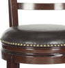 Safavieh Santino Swivel Bar Stool Sierra Brown and Furniture 