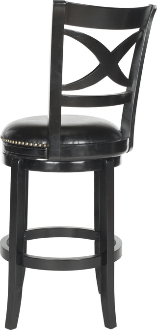 Safavieh Santino Swivel Bar Stool Black Furniture 