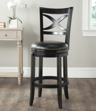 Safavieh Santino Swivel Bar Stool Black Furniture  Feature