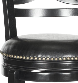 Safavieh Santino Swivel Bar Stool Black Furniture 