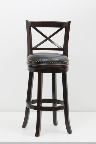 Safavieh Butler Swivel Bar Stool Cappuccino and Black Furniture 