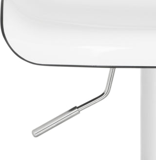 Safavieh Rameka Swivel Bar Stool White and Black Furniture 