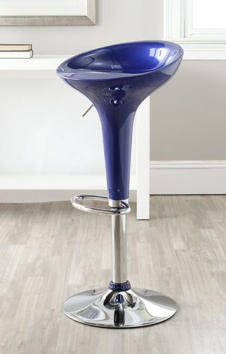 Safavieh Sacha Swivel Bar Stool Navy Blue Furniture  Feature