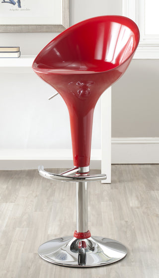 Safavieh Zorab Swivel Bar Stool Red Furniture 