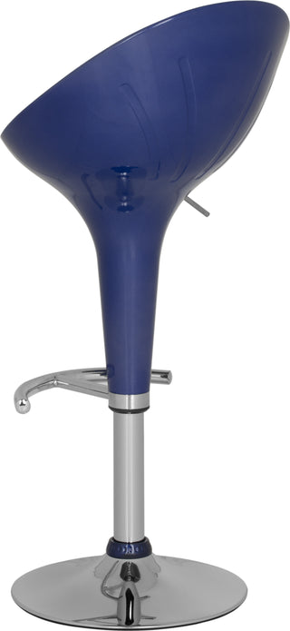 Safavieh Zorab Swivel Bar Stool Navy Blue Furniture 