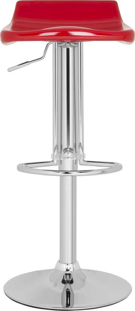 Safavieh Avish Swivel Bar Stool Red Furniture main image