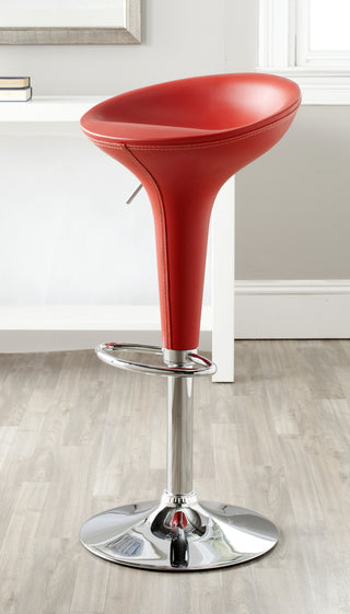 Safavieh Shedrack Swivel Bar Stool Red Furniture  Feature