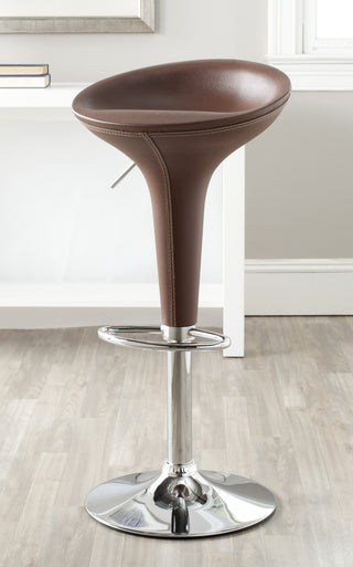 Safavieh Shedrack Swivel Bar Stool Brown Furniture  Feature