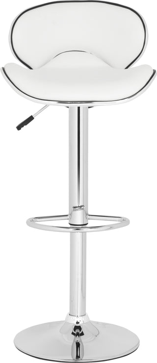 Safavieh Shambi Swivel Bar Stool White Furniture main image