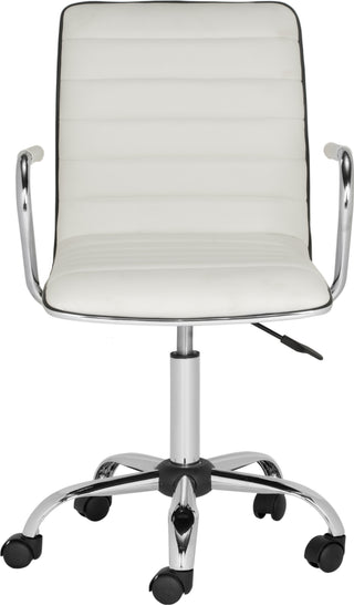 Safavieh Jonika Swivel Desk Chair White Furniture main image