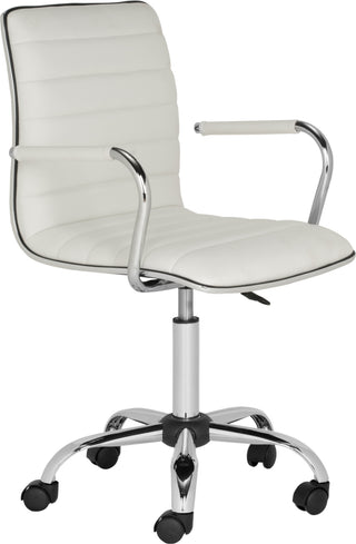 Safavieh Jonika Swivel Desk Chair White Furniture 