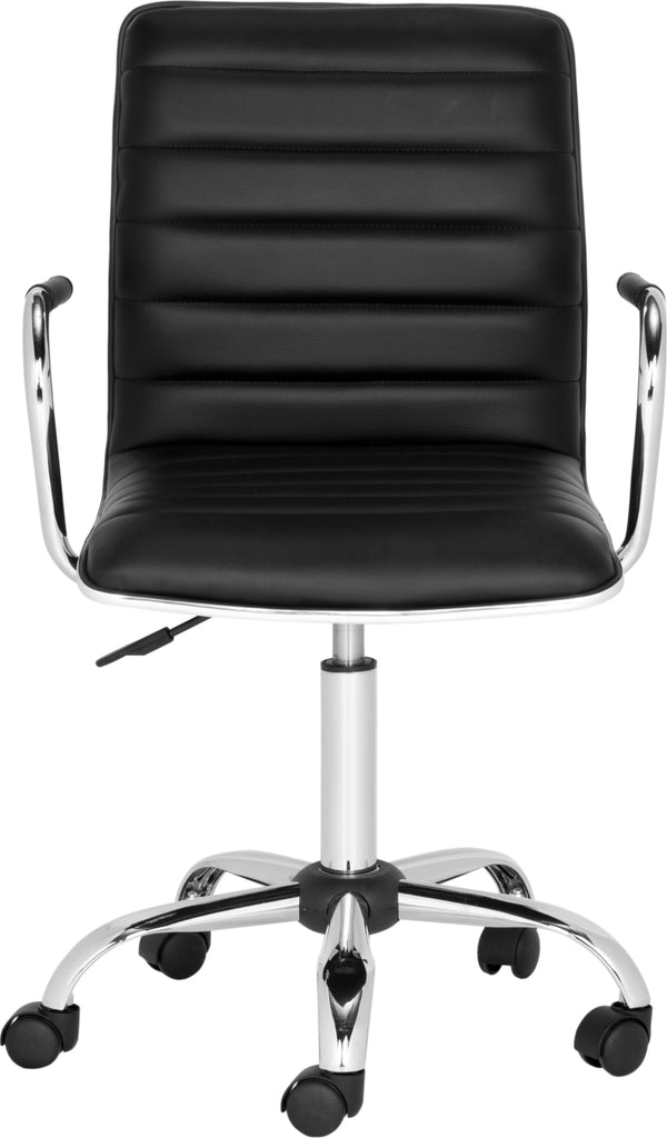 Safavieh Jonika Swivel Desk Chair Black Furniture main image