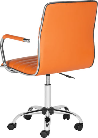 Safavieh Jonika Swivel Desk Chair Orange Furniture 