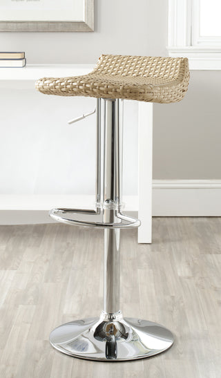 Safavieh Juji Swivel Bar Stool Natural Furniture  Feature