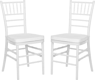 Safavieh Clear 17''H Carly Side Chair White Furniture 