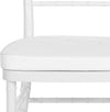 Safavieh Clear 17''H Carly Side Chair White Furniture 