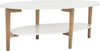 Safavieh Woodruff Oval Coffee Table White Furniture 