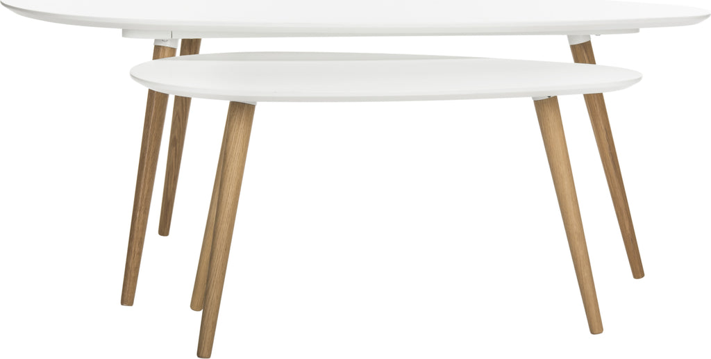 Safavieh Saffron Spilt Coffee Table White Furniture main image