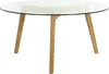 Safavieh Marjoram Round Glass Coffee Table Clear Furniture 