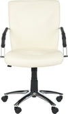 Safavieh Lysette Desk Chair Cream and Silver Furniture main image
