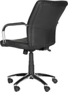 Safavieh Lysette Desk Chair Black and Silver Furniture 