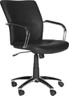 Safavieh Lysette Desk Chair Black and Silver Furniture 