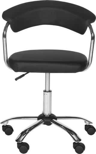 Safavieh Pier Desk Chair Black and Silver Furniture main image