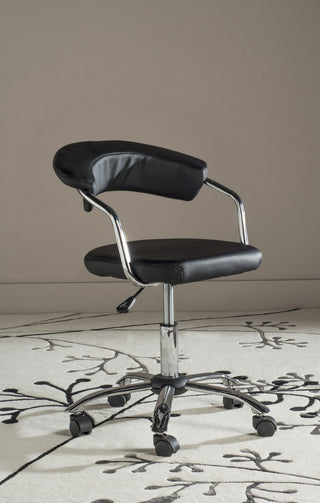 Safavieh Pier Desk Chair Black and Silver Furniture  Feature