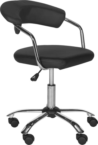 Safavieh Pier Desk Chair Black and Silver Furniture 