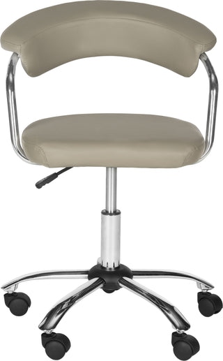 Safavieh Pier Desk Chair Grey and Silver Furniture main image