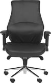 Safavieh Irving Desk Chair Black and Silver Furniture main image