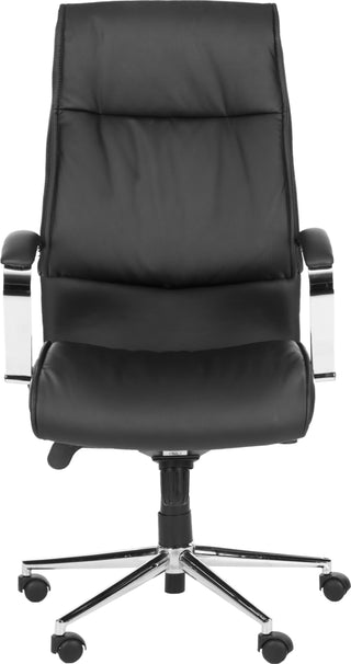 Safavieh Fernando Desk Chair Black and Silver Furniture main image