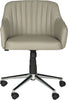 Safavieh Hilda Desk Chair Grey and Silver Furniture main image