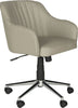 Safavieh Hilda Desk Chair Grey and Silver Furniture 