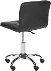 Safavieh Brunner Desk Chair Black and Silver Furniture 