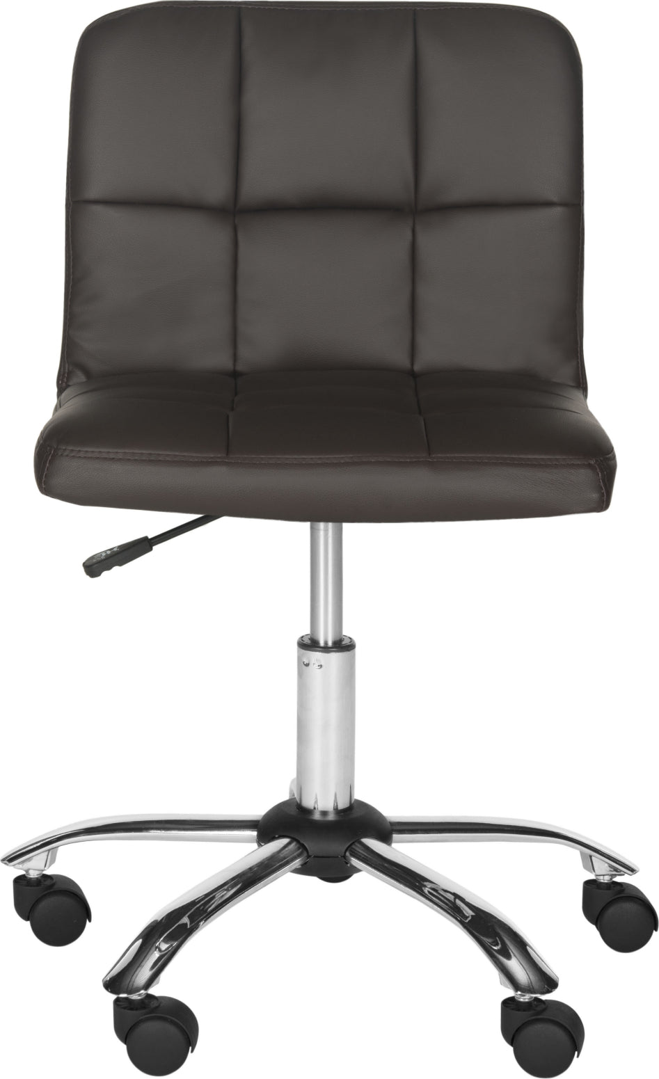 Safavieh Brunner Desk Chair Brown and Silver Furniture main image