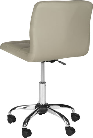 Safavieh Brunner Desk Chair Grey and Silver Furniture 